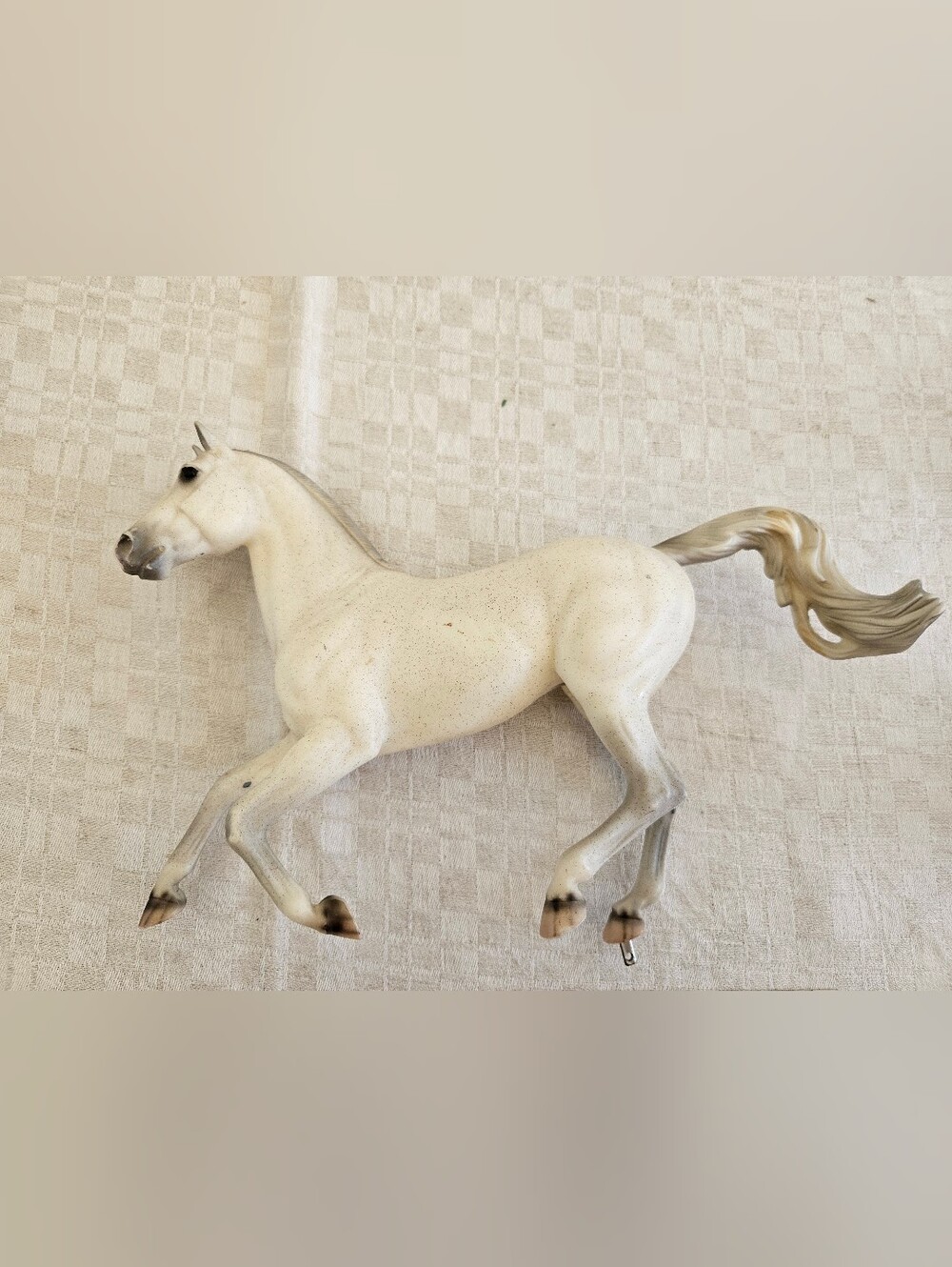 Breyer horse show jumper flea bit grey white Cedric Read